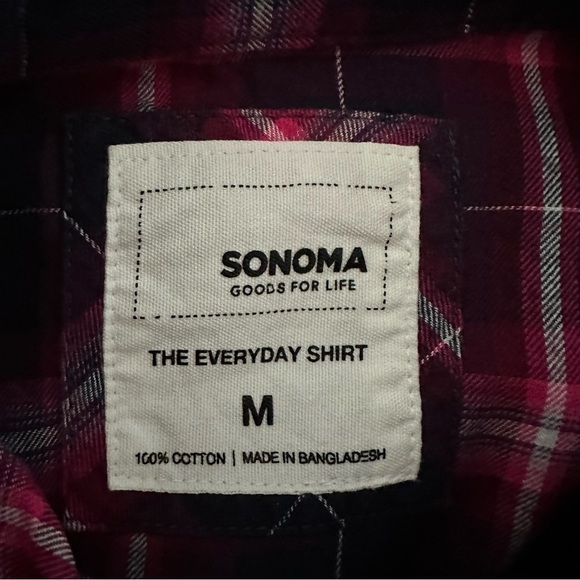 Sonoma Goods For Life The Everyday Shirt Plaid Tunic - Picture 2 of 3